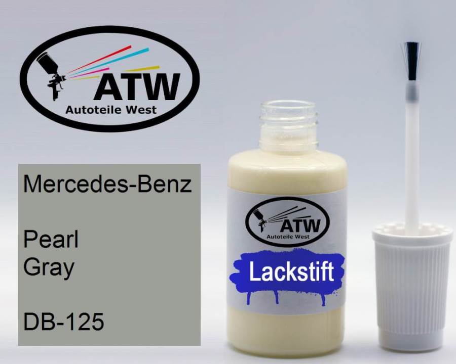 Mercedes-Benz, Pearl Gray, DB-125: 20ml Lackstift, von ATW Autoteile West.